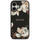 Guess Grained Flowers Classic Logo MagSafe Phone Case Cover iPhone 17 - black