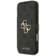 Чехол Guess Book 4G с металлическим логотипом для iPhone 17 Pro Max - черный