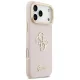 Guess Grained Big 4G & Stand Camera vāciņš iPhone 17 Pro Max, rozā