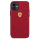 Ferrari iPhone 12 mini Case On Track Perforated, Red