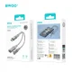 Адаптер 2в1 BWOO BZ67 USB-C на 3.5 мм и USB-C PD 65W серый