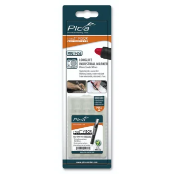 Pica VISOR marķiera maiņas serdeņi 10 x 85 mm, balti