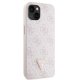 Guess iPhone 14 Pro Max vāciņš Crossbody 4G Metal Logo, rozā