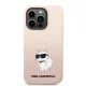 Karl Lagerfeld Silicone Choupette vāciņš iPhone 14 Pro, Rozā