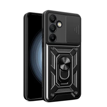 Slide Camera Armor vāciņš Samsung Galaxy A56 5G, Melns