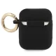 Чехол для Apple AirPods 1/2 Guess Silicone Vintage, черный