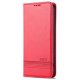 Apple iPhone 14 6.1\'\' AZNS Leather Stand Case Cover with Card Slots, Red | Чехол для Телефона...