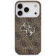 Чехол Guess 4G Big 4G Classic Logo для iPhone 17 Pro коричневый - серебристый
