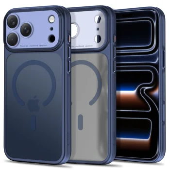 Tech-Protect MagPrime MagSafe CC vāciņš iPhone 18 Pro Max / 17 Pro Max, matēts tumši zils