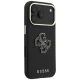 Чехол Guess Grained & Big Resin Logo для Apple iPhone 18 Pro / 17 Pro, черный