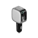Cuktech CC903P 100W auto lādētājs ar ievelkamu USB-C kabeli, pelēks