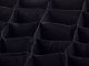 Drawer Organizer for Underwear and Socks, 12 Compartments, Black