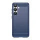 Silicone Case Carbon Case for Samsung Galaxy S25 Edge - Blue