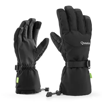 Лыжные перчатки Qunature Finger Style, черные, размер M