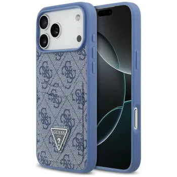 Guess 4G nauble Card Triange ümbris iPhone 18 Pro Max / 17 Pro Max, sinine
