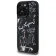 Чехол Karl Lagerfeld Grained Pattern & Logo MagSafe для iPhone 16 Pro, черный