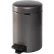 Педальное мусорное ведро Brabantia NewIcon, 3 л, Confident Platinum