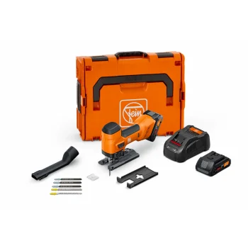 Akumulatora figūrzāģis Fein F-IRON JIG 26 AS Set, 18 V, 2x 4.0 Ah, L-BOXX