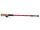 Nordic Walking Trekking Pole with Cork Handle, Red (1 Pc.)