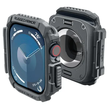 Чехол Spigen Rugged Armor для Apple Watch 10 (46mm) серый