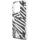 Чехол Karl Lagerfeld для iPhone 15 Pro IML Zebra Pattern & Cord, черный