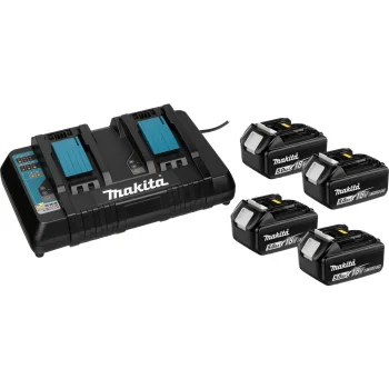 Набор аккумуляторов и зарядное устройство Makita 199483-0 4x 18V 5Ah