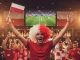 Sports Fan Afro Wig Curly Headwear for Matches, Red and White