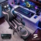 Игровое кресло с подставкой для ног Specter Sofotel, черный