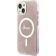 Guess IML 4G MagSafe futrālis iPhone 15 / 14 13 - rozā krāsā | case for pink