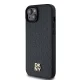 Dkny iPhone 15 Plus / 14 Plus vāciņš Leather Monogram Pattern MagSafe, melns