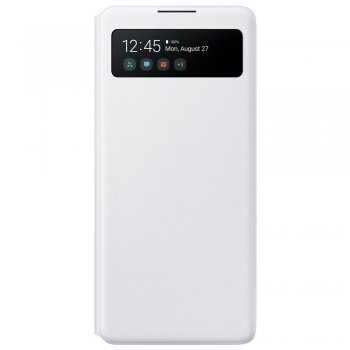 Samsung Galaxy S10 Lite (SM-G770F) S View Wallet Case Cover with Intelligent Display, White (EF-EG770PWEGEU) | Oriģināls Telefona Maciņš Vāciņš Apvalks Bampers Grāmatiņa