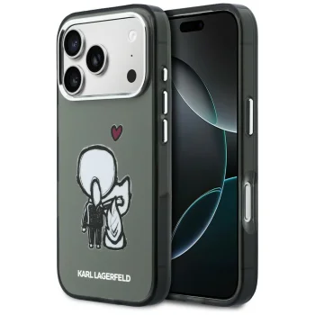 Karl Lagerfeld Karl & Choupette MagSafe Vāciņš iPhone 17 Pro Max - Melns