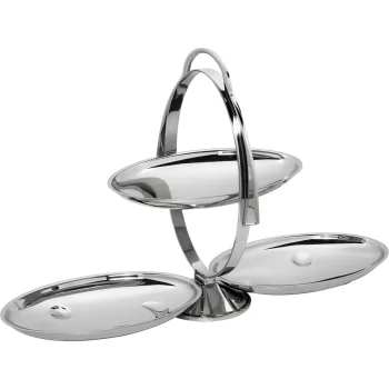 Складная этажерка Alessi Anna Gong AM37, серебристая
