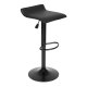 ModernHome Adjustable Bar Stool Swivel Seat Footrest Faux Leather Black