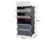 Multilevel Modular Shoe Rack Shelf Stand Organizer, 5 Shelves