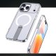 Hybrid Armor X iPhone 17 Pro vāciņš ar statīvu un MagSafe, caurspīdīgs