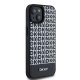 DKNY iPhone 15 / 14 / 13 Case Leather Printed Pattern MagSafe, Black
