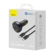 Baseus TZCCZM-0G USB-A / USB-C automašīnas lādētājs 160W PPS / QC 5 / PD - pelēks | Phone Car Charger