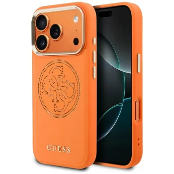 Guess perēts 4G MagSafe maciņš iPhone 17 Pro Max tālrunim – oranžs | Phone Case Cover