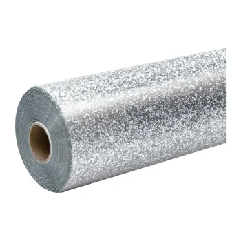 Термотрансферная пленка HTVRONT Glitter, 30.5 x 90 см, серебристая