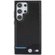 Samsung Galaxy S24 Ultra (SM-S928) BMW Leather Carbon Case Cover (BMHCS24L22NBCK), Black