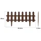 Garden Edging Plonos 240 cm PL-963 Landscape Border, brown