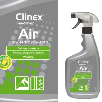 Эффективный освежитель воздуха, распыляемый на поверхности CLINEX...
