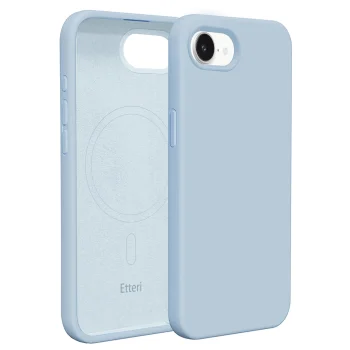Etteri Silicone Mag vāciņš Apple iPhone 16e / 17e, gaiši zils