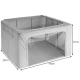 Foldable Storage Organiser Boxes with Frame 2 Pack Ruhhy 22930, 40x30x20 cm, Grey