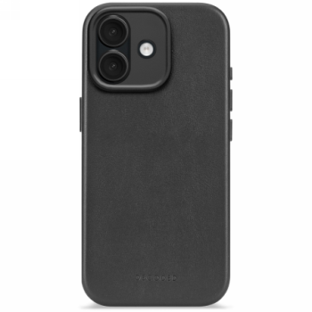 Decoded ādas aizmugures vāciņš ar MagSafe iPhone 17 — melns | Phone Case Cover