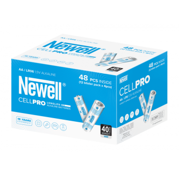 Щелочные батарейки Newell CellPro AA, 48 шт. (12x4 шт. в блистерах)