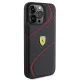 Ferrari Twist Metal Logo Case for iPhone 15 Pro Max - Black