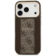 Чехол Guess для iPhone 17 Pro 4G PU Stripe MagSafe, коричневый