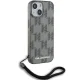 Karl Lagerfeld iPhone 15 / 14 / 13 vāciņš IML Mono KL Pattern & Cord, melns